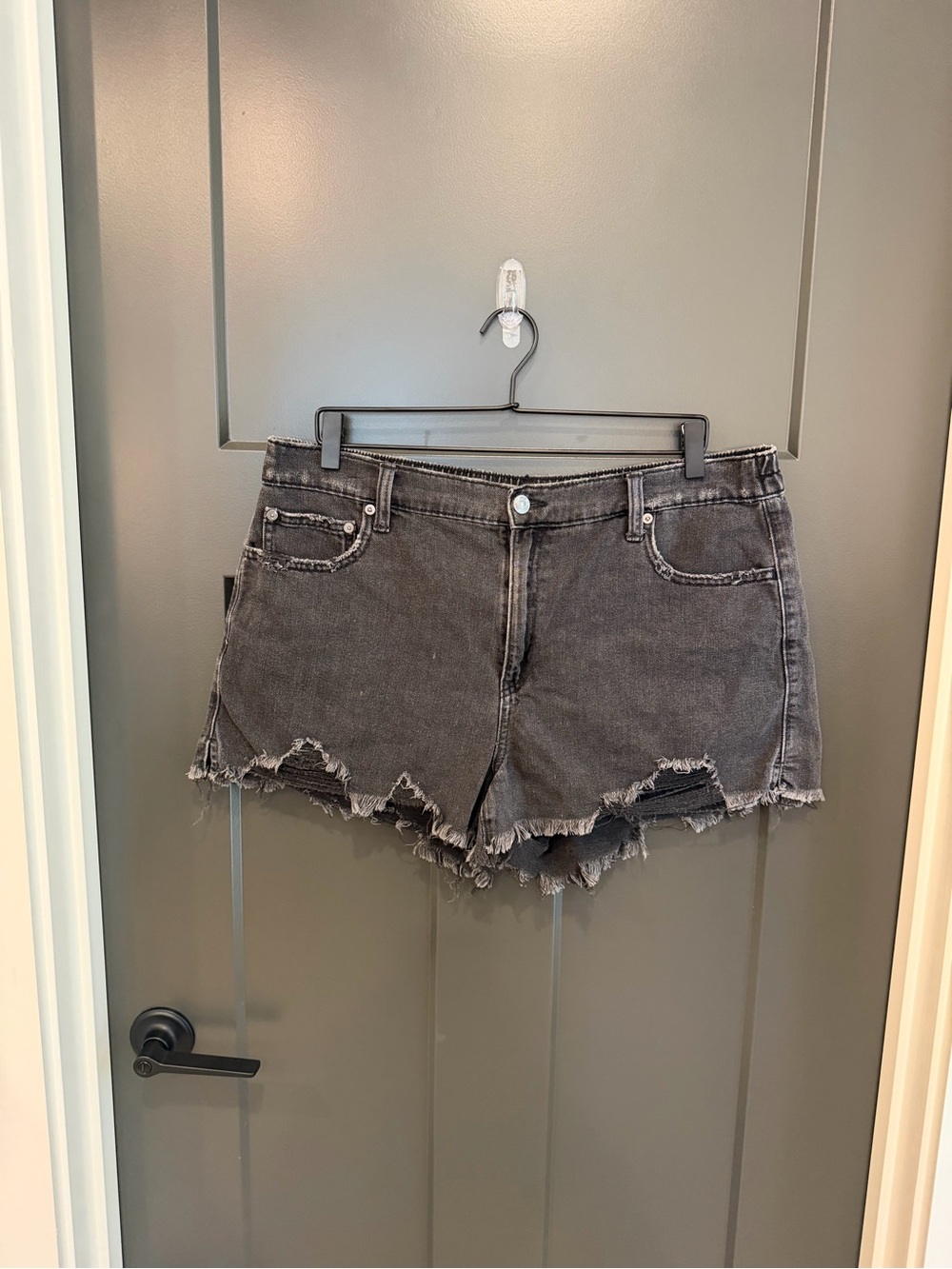 Aerie Distressed Denim Shorts | Size XL